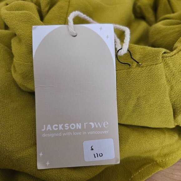 Jackson Rowe Green Farrah Empire Waist Babydoll Dress S NWT - Picture 9 of 9